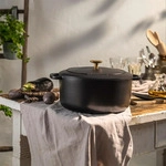 Ballarini Topf, Schwarz, Metall, Kochen, T&ouml;pfe, Schmort&ouml;pfe
