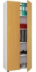Mid.you Mehrzweckschrank Vandol, Wei&szlig;, Buche, Kunststoff, 4 F&auml;cher, 70x178x39...