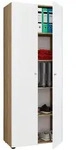 Mid.you Mehrzweckschrank Vandol, Wei&szlig;, Eiche, Sonoma Eiche, Kunststoff, 4...