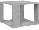 vidaXL Couchtisch, Grau, Holzwerkstoff, 40x30x40 cm, Wohnzimmer, Wohnzimmertische,