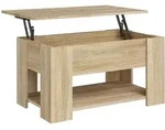 vidaXL Couchtisch, Sonoma Eiche, Holz, Strukturbuche, Rechteckig,Rechteckig, 79x41x49