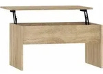vidaXL Couchtisch, Sonoma Eiche, Holz, Strukturbuche, Rechteckig,Rechteckig,