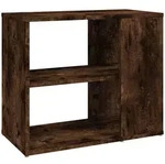 vidaXL Beistelltisch, Dunkelbraun, Holz, Strukturbuche, Rechteckig,Rechteckig,