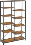 Boxxx Regal, Braun, Schwarz, Metall, Holzwerkstoff, Vintage, 10 F&auml;cher, 100x170x30