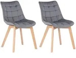 CLP Stuhl, Grau, Holz, 46x82x61 cm, Esszimmer, St&uuml;hle, Esszimmerst&uuml;hle,