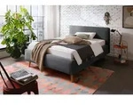 P & B Polsterbett Mattis, Anthrazit, Holz, Esche, 140x200 cm, Reach, individuelle
