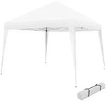 tectake Pavillon, Wei&szlig;, Kunststoff, Quadratisch, 300x255x300 cm, Sonnen- &