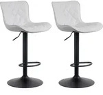 CLP Barhocker, Wei&szlig;, Metall, 48x83x54 cm, Esszimmer, Barm&ouml;bel, Barhocker