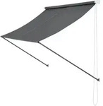 pro.tec Markise, Grau, Textil, 300x0.1x120 cm, Sonnen- & Sichtschutz, Markisen