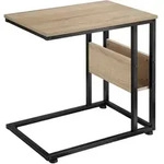 tectake Beistelltisch, Natur, Holz, Beton Optik, 36.5x60x55 cm, Wohnzimmer,