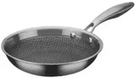 GSW Bratpfanne Inoxxa Black, Edelstahl, Metall, 1.2 L, ISO 9001, hitzebest&auml;ndige