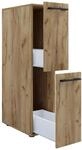 Mid.you Midischrank, Honigeiche, Kunststoff, 2 Schublade(n) Schubladen,...