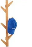 Relaxdays Wandgarderobe, Hellbraun, Holz, 22x78x7 cm, Garderobe, Garderobenleisten &