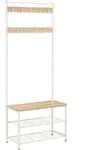 Boxxx Garderobe, Wei&szlig;, Eiche, Metall, Holzwerkstoff, 70x177x32 cm, Garderobe,