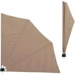 casa.pro Wandklappschirm, Beige, Textil, 160x160 cm, Sonnen- & Sichtschutz,