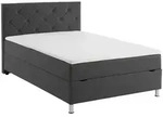 Xora Boxbett, Anthrazit, Metall, H&ouml;he ca. 19 cm, 140x200 cm, Reach, Goldenes M,