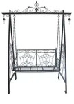 Gardenson Hollywoodschaukel, Rost, Schwarzbraun, Metall, 178x220x89.5 cm,
