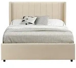 Juskys Polsterbett, Beige, Holzwerkstoff, 120x200 cm, Schlafzimmer, Betten,