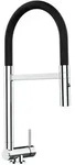 Vizio Vorfenster-K&uuml;chenarmatur,, Schwarz, Metall, 21.3x44.4x21.3 cm, flexible