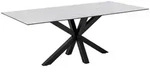 Mid.you Esstisch, Wei&szlig;, Metall, Keramik, rechteckig, eckig, 100x75.5x200 cm, Reach,