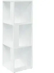 vidaXL Eckregal, Wei&szlig;, Holzwerkstoff, 33x100x33 cm, Wohnzimmer, Regale, Eckregale