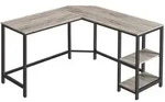 Boxxx Eckschreibtisch, Schwarz, Eiche grau, Holzwerkstoff, Vintage, eckig, 138x76x138