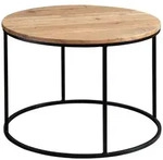 Mid.you Couchtisch, Akazie, Holz, Akazie, massiv, rund, rund, 60x43x60 cm,
