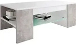 Mid.you Couchtisch, Grau, Holzwerkstoff, rechteckig, 50x35x100 cm, Stauraum, offenes