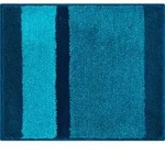 Grund Badteppich Room, T&uuml;rkis, Textil, Streifen, rechteckig, 50x60 cm, Oeko-Tex&reg;