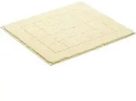 Vossen Badematte Exclusive, Creme, Textil, Uni, rechteckig, 55x65 cm, Textiles