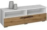 Mid.you Lowboard, Wei&szlig;, Honigeiche, Kunststoff, 115x39x40 cm, stehend,...
