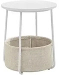 Calicosy Beistelltisch, Wei&szlig;, Holzwerkstoff, 45x51x51 cm, Wohnzimmer,