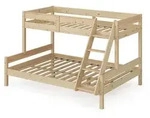 VitaliSpa Etagenbett, Natur, Holz, Rechteckig, 140x200 cm, Kinder- & Jugendzimmer,