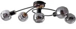 N&auml;ve Deckenleuchte Fumoso, Natur, Schwarz, Metall, Glas, 18.5 cm, Lampen & Leuchten,