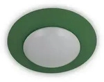 Kinderdeckenleuchte, Salbeigr&uuml;n, Kunststoff, rund,rund, 53x53x10 cm, Made in