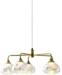 N&auml;ve Led-H&auml;ngeleuchte Varna, Messing, Metall, Glas, 120 cm, Lampen & Leuchten,