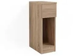 Vicco Nachttisch, Sonoma Eiche, Holzwerkstoff, 2 F&auml;cher, 1 Schubladen,