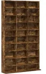 vidaXL Cd-Regal, Braun, Holz, 102x177.5x23 cm, Wohnzimmer, Regale, CD &...