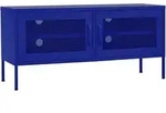 vidaXL Tv-Schrank, Blau, Metall, 1 F&auml;cher, Rechteckig, 105x50x35 cm,...
