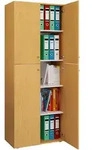 Mid.you Aktenschrank, Buche, Holzwerkstoff, 4 F&auml;cher, 70x182x37 cm, Arbeitszimmer,
