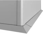 Biohort M&auml;hkante, Silber, Metall, 115x6.3x66.4 cm, Gartenzubeh&ouml;r, Hochbeete