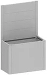 Biohort Sichtschutz, Silber, Metall, 102x91x4 cm, Sonnenschutz & Sichtschutz,