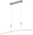 Hell Led-H&auml;ngeleuchte, Alu, Metall, Kunststoff, F, 6x150x100 cm, h&ouml;henverstellbar,
