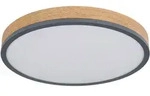 Globo Led-Deckenleuchte Doro, Graphit, Opal, Dunkelbraun, Metall, Kunststoff,