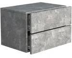 Livetastic Nachtschrank, Grau, Holzwerkstoff, 2 Schublade(n) Schubladen, 45x30x32 cm,