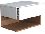 Livetastic Nachtschrank, Wei&szlig;, Eiche, Holzwerkstoff, 1 Schublade(n) Schubladen,