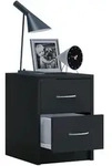 Livetastic Nachtschrank VCM Boxal Mini, Schwarz, Holzwerkstoff, 2 Schublade(n)