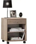 Livetastic Nachtschrank, Sonoma Eiche, Kunststoff, 1 Schublade(n) Schubladen,