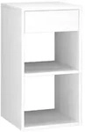 Vicco Nachttisch, Wei&szlig;, Holzwerkstoff, 2 F&auml;cher, 1 Schubladen,