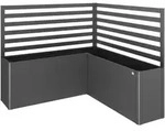Biohort Rankgitter, Dunkelgrau, Metall, 201x91x201 cm, Gartenzubeh&ouml;r, Hochbeete